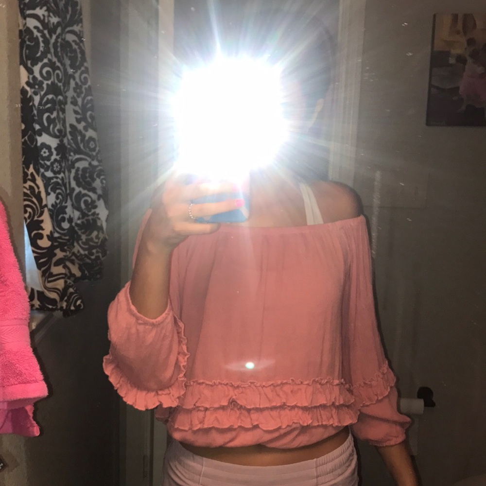 PINK FOREVER21 BLOUSE
